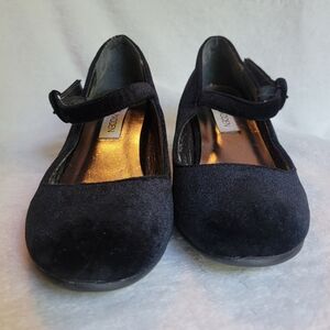 Little girl black velvet steve madden heels size 1